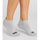 Puma 2 paar dames sneaker sokken - Badstof zool Grijs