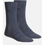 PUMA - Heren Katoenen Klassieke Sokken - Antraciet - 2 Paar
