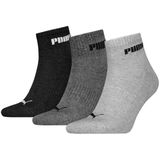 Puma - Quartersokken Cushioned New Generation - Grey Melange - 3-pack