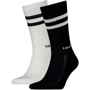 Levi's - Multi-Sport Sokken - Zwart/Wit - Gerecycled Katoen - 2 Paar