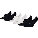 PUMA - Footies - Zwart/Wit - Katoen - Antislip Hiel - 6-Pack
