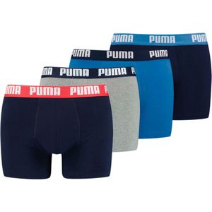 Puma - 4-pack - Boxershort - Kleur Combi - 95% Katoen / 5% Elastisch