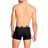 PUMA - Boxer Briefs - Boxershort - Zwart/Grijs - 4-Pack, 95% Katoen, 5% Elastaan
