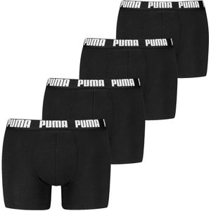 PUMA - Boxer Briefs - Boxershort - Zwart/Grijs - 4-Pack, 95% Katoen, 5% Elastaan