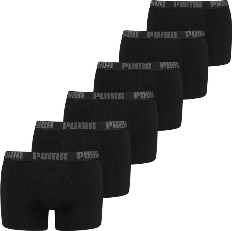 PUMA Boxershorts »PUMA MEN EVERYDAY BOXER 6P ECOM«, (6er Pack), Elastischer Logobund, Stretchmaterial, ohne Eingriff