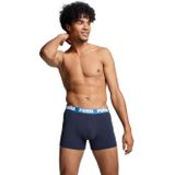 Puma Basic Heren Boxer 6-pack - Blauw/Zwart - Maat S