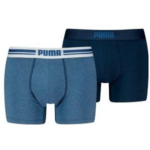 Puma - Boxershorts Everyday Placed Logo - 2-pack - Denim - 95% Katoen, 5% Elastaan