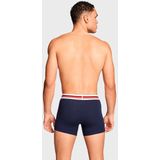 Boxershort - Blauw/Grey Melange - Katoen 95% - Elastische Band