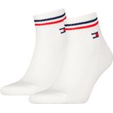 Tommy Hilfiger - TH UNI TJ QUARTER - Korte Sokken - Wit - 2 Paar