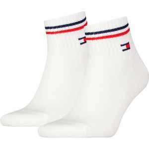 Tommy Hilfiger - TH UNI TJ QUARTER - Korte Sokken - Wit - 2 Paar