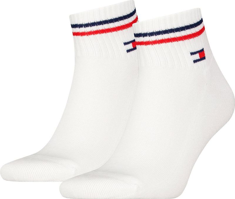 Tommy Hilfiger - TH UNI TJ QUARTER - Korte Sokken - Wit - 2 Paar