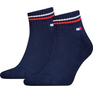 Tommy Hilfiger - Tommy Jeans - Quartersokken - Blauw - 2-pack