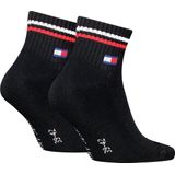 Tommy Hilfiger - Enkelsokken - 2-pack - Zwart - Katoen