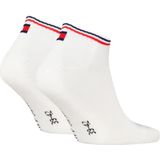 Tommy Hilfiger - Iconic - Sneakersokken - Wit - 2-paar - Katoenen Enkelsokken Dames en Heren