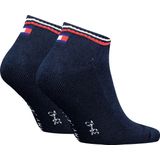 Tommy Hilfiger - Iconic - Sneakersokken - Blauw - Katoen 88%, Polyamide 11%, Elastaan 1%