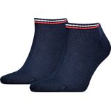 Tommy Hilfiger - Iconic - Sneakersokken - Blauw - Katoen 88%, Polyamide 11%, Elastaan 1%