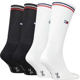 Tommy Hilfiger - TH UNI TJ SOCK 4P ICONIC - Enkelsokken - White/Black - Katoenmix