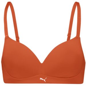 PUMA Dames Soft Padded Bra, flame orange, 70D