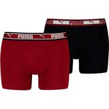 PUMA Boxershort - Rood - Biologisch Katoen - 2-Pack