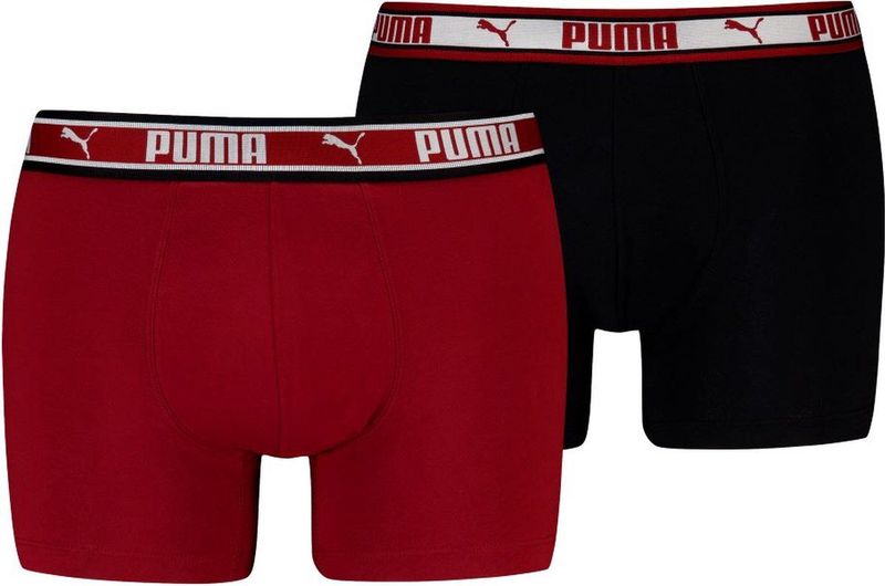 PUMA Boxershort - Rood - Biologisch Katoen - 2-Pack
