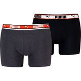 Puma - Boxershorts - Black/Red - 2-pack