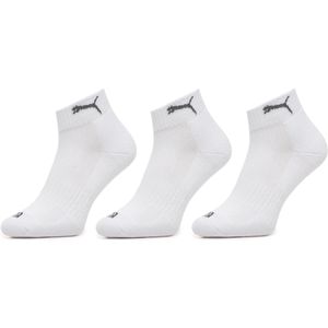 PUMA Quarter Sokken - Zwart - Badstof Zool - 3-Pack
