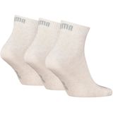 Puma - Quarter Sokken - 3-Paar - Zwart - Grijs - Wit - Blauw - Katoen