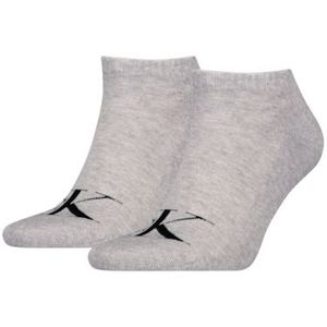 Calvin Klein - Enkelsokken - Grijs - 2-paar - Katoenen