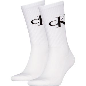 Calvin Klein - Crew Sokken - Wit - Katoen - 2-Paar