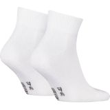 Calvin Klein - Quarter Sokken - Wit - 2 Paar - Logo Monogram