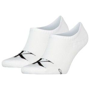 Calvin Klein 2P Monogram High Cut Footie Socks Weiß Gr 39/42 Herren