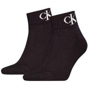 Calvin Klein - 2-paar Quarter Sokken - Zwart - Katoen