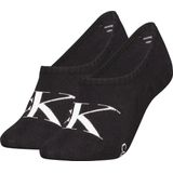 Calvin Klein - Kousenvoetjes - Footies - Zwart - 83% Katoen - Per 2 Paar