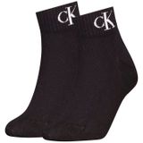 Calvin Klein - Enkelsokken - Katoen - 2 Paar - Zwart