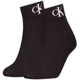 Calvin Klein - Enkelsokken - Katoen - 2 Paar - Zwart
