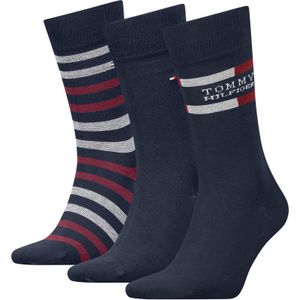 Tommy Hilfiger - Giftbox Sokken - Donkerblauw - Set van 3