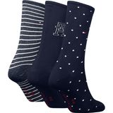 Tommy Hilfiger - Sokken - Marineblauw - 3 Paar Giftbox