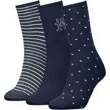 Tommy Hilfiger - Sokken - Marineblauw - 3 Paar Giftbox