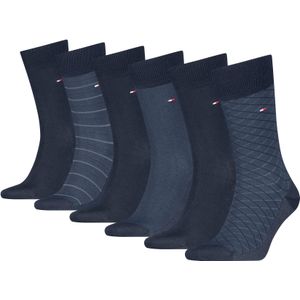 Tommy Hilfiger - Birdey Sock - Sokken - Marineblauw - 6 Paar in Giftbox