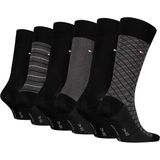 Tommy Hilfiger - Birdey Sock - Sokken - Zwart - 6 Paar in Giftbox
