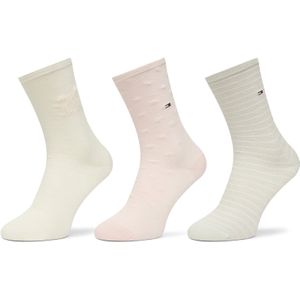 Tommy Hilfiger - Giftbox 3-pack Sokken - Wit en Roze - Dames