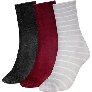 Tommy Hilfiger - Geschenkdose - Huissokken - Multikleur - Lurex - 3-Pack