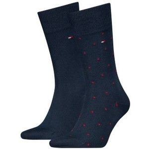 Tommy Hilfiger Socken »TH MEN SOCK 2P DOT«, (2 Paar, 2 Paar), mit klassischer Markenprägung