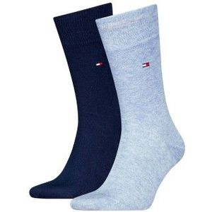 Tommy Hilfiger - Classic Sock - Huissokken - Light Blue Melange - 2-pack
