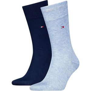 Tommy Hilfiger - Classic Sock - Huissokken - Light Blue - Katoenmix - 2-pack