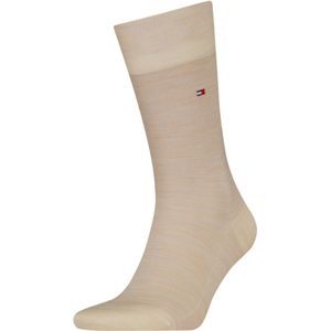 Tommy Hilfiger - Sokken - Beige - Buitenlaag Wol - Binnenlaag Katoen - 1 Paar