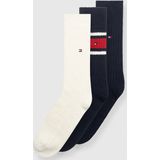 Tommy Hilfiger - Geschenkdoos met Klassieke Sokken - 3 Pack - Grijze Kleurenmix - Katoen