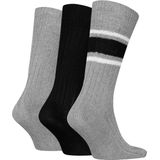 Tommy Hilfiger 3-paar Crew heren boots sokken - giftbox - Katoenen sportsokken  - Zwart