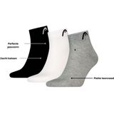 HEAD - Quartersokken Training - Grijs / Wit / Zwart - 3-pack