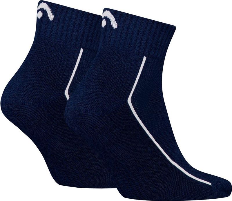 HEAD - Quartersokken - Navy - 2-pack